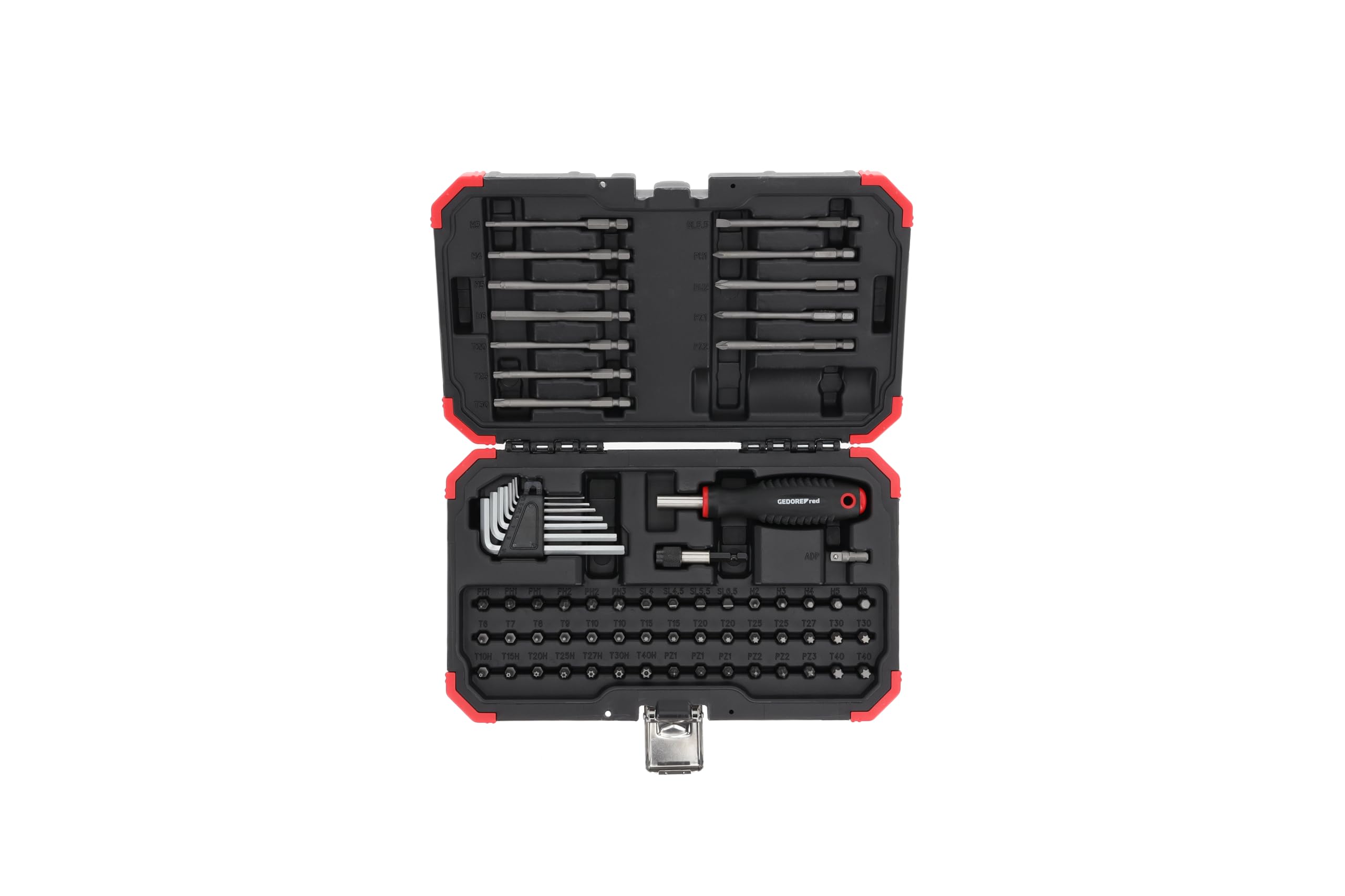 Jeu d'embouts 1/4" GEDOREred BMC R33003067 coffret de vissage complet 67 pièces