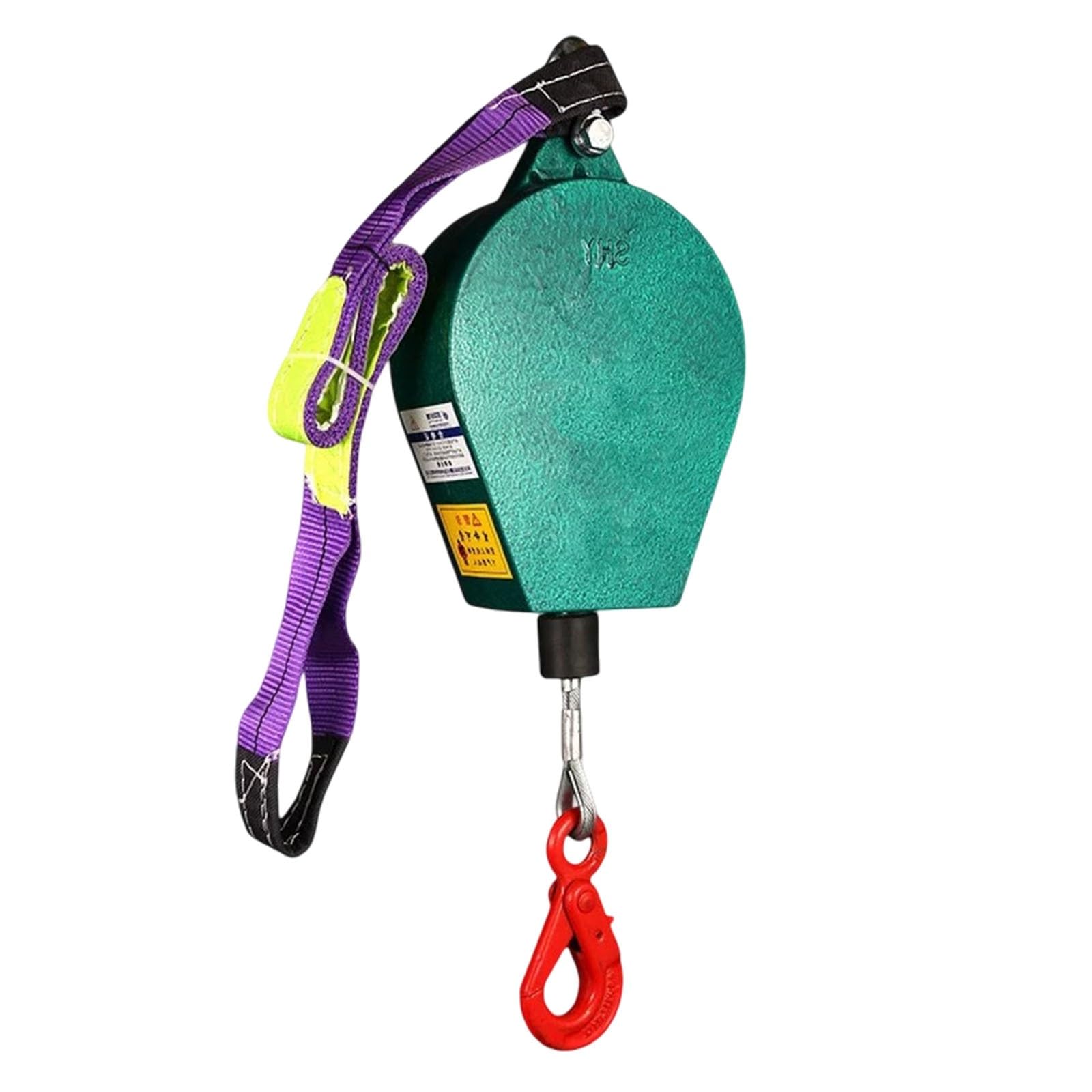 Arnés de seguridad con cuerda, cordón retráctil para protección contra caídas, Arnes de Seguridad Anticaídas Retráctil para trabajos en altura y en azoteas(12m/39.3ft)