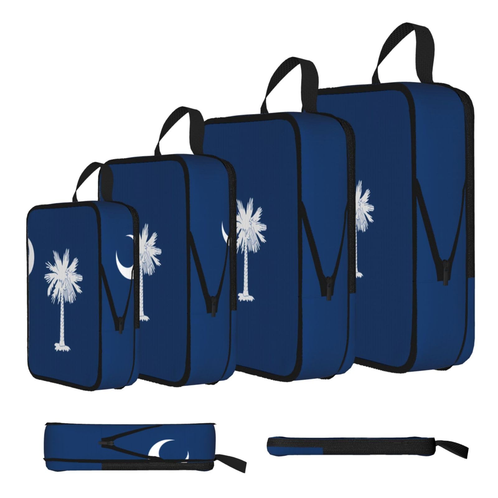 South Carolina Flag Compression Packing Cubes 4 Piece Set