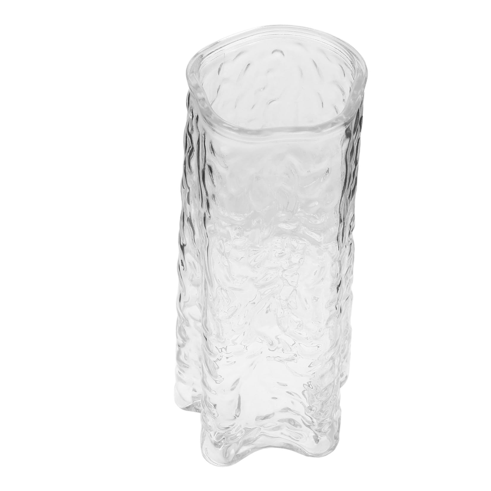 Amosfun Vase Verre Transparent pour Fleurs Hydroponiques Pot de Fleurs de Bureau Polyvalent pour Bouquets Secs et Propagation Décoration Moderne pour Salon Cuisine et Bureau
