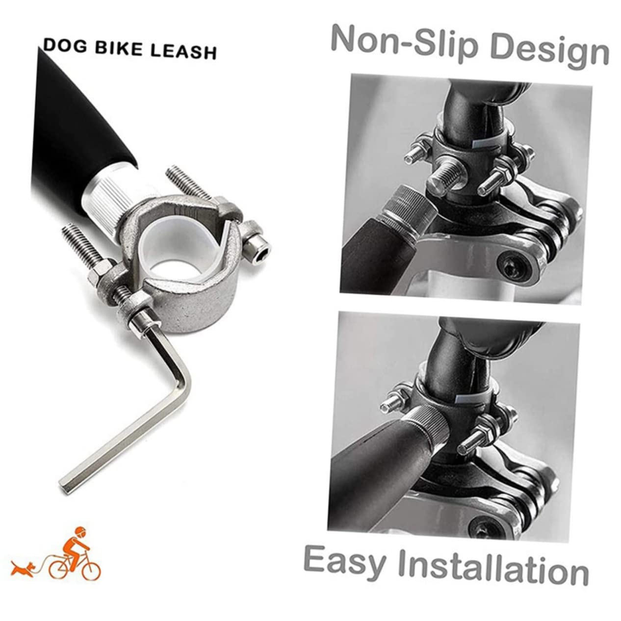 ibasenice Laisse de Traction pour Fixation Accessoire de Randonnée Cyclisme pour Animaux Durable Ajustable