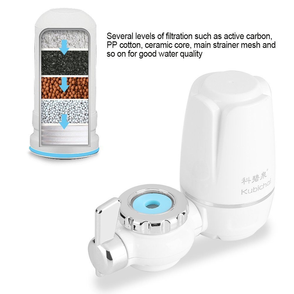Filtro de agua - Grifo - Filtro de agua - Grifo de cocina - Filtro de agua con núcleo de cerámica lavable - 8 piezas en total para el hogar y la cocina