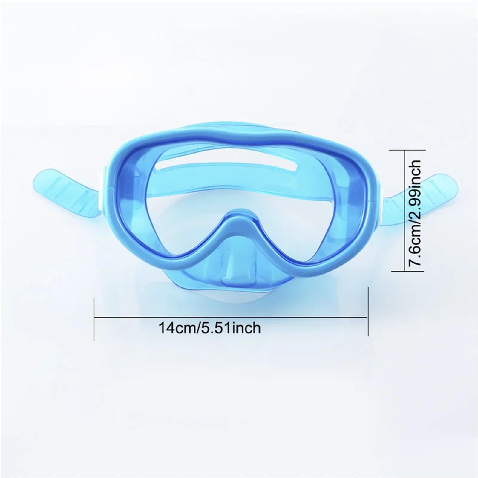 okulary do nurkowania Maska do nurkowania, maska ​​do pływania, okulary do nurkowania, sprzęt z osłoną na nos, uniwersalna Maska(Blue and black)