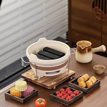 Amazon | バーベキュー 七輪 炭火焼き バーベキュー 炭火焼 卓上