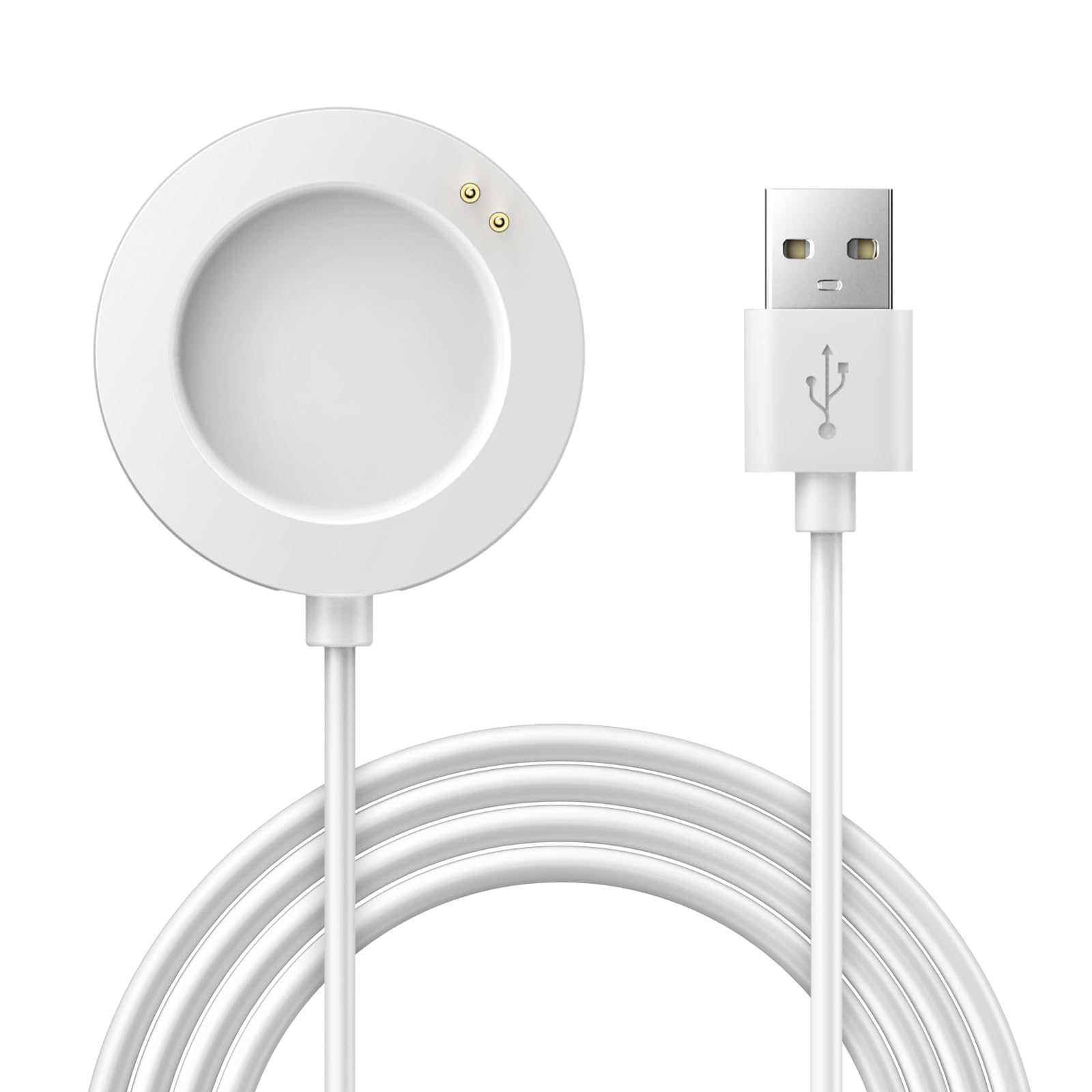 TiMOVO Charger Cable Compatible with Xiaomi Watch S3/Watch H1/Watch 2 Pro/Watch S2,3.3ft/100cm Replacement USB-C Charging Cable Cord,Magnetic USB Charging Dock Cable fit Xiaomi Watch Accessories,White