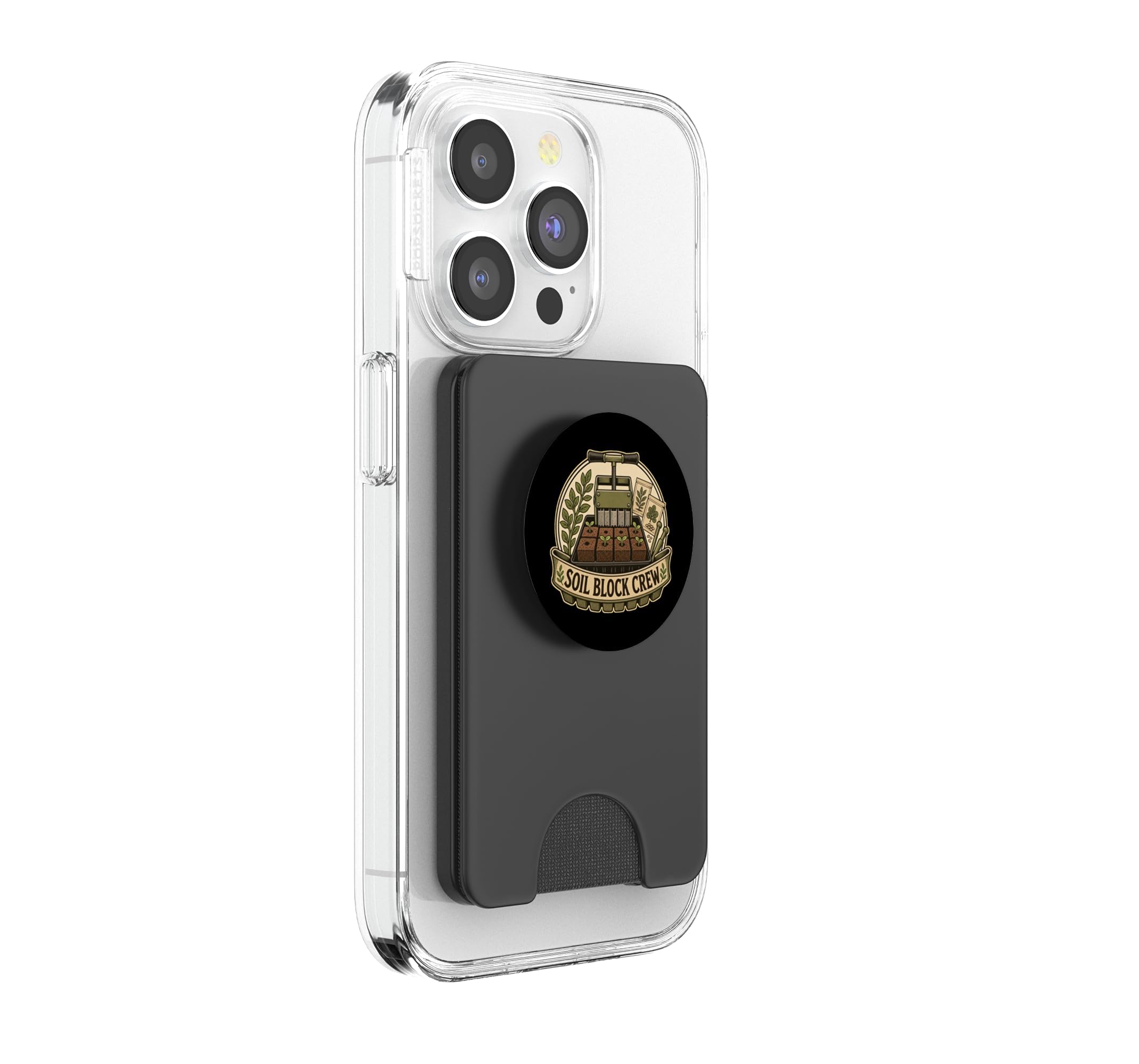 Soil Block Crew Erdblock Aussaat Runde PopSockets PopWallet für MagSafe