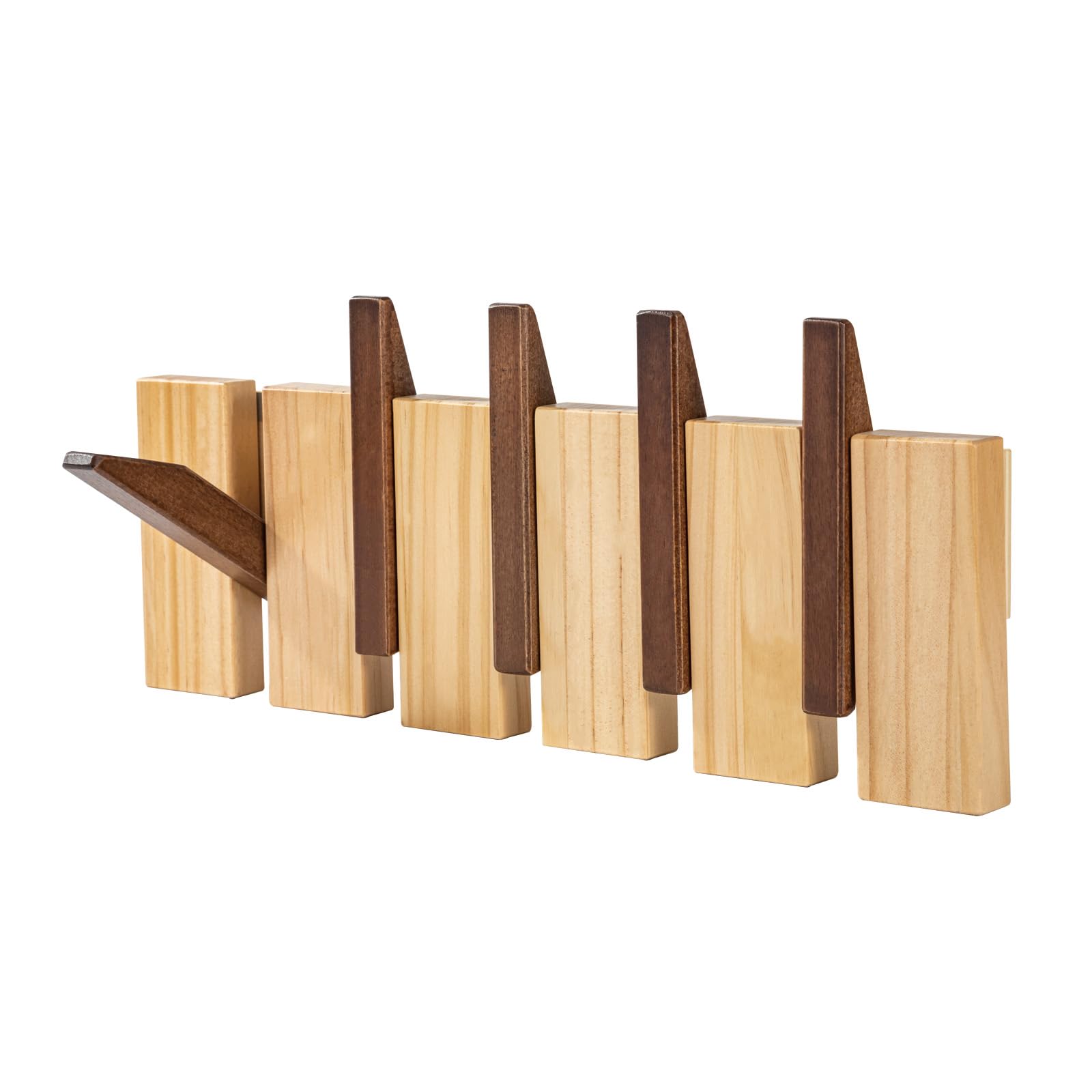 Amazon.com: klotski Coat Rack Wall Mount,Modern Coat Rack with 5 Wood ...