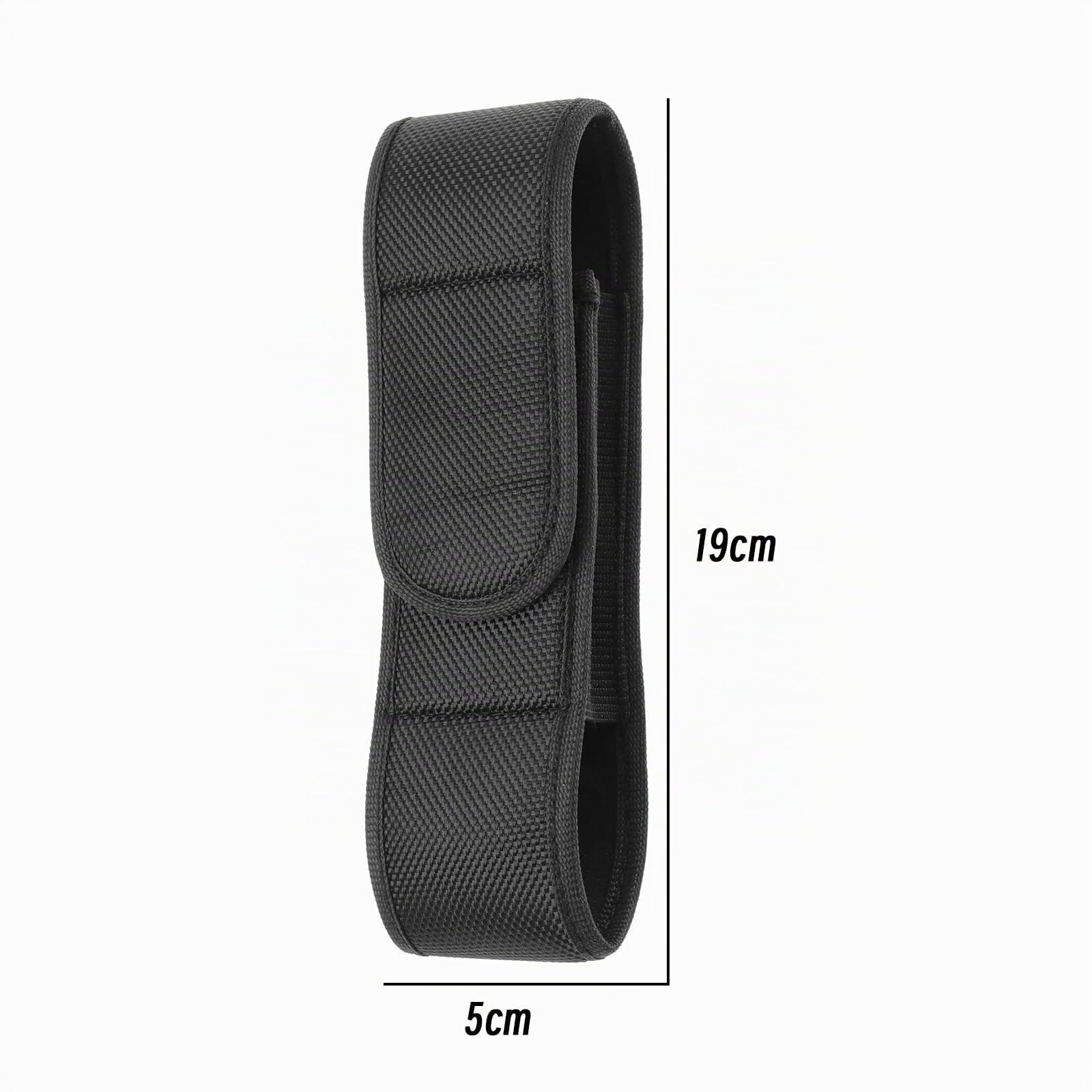 OTOTEC Pochette de Lampes de Poche Étui de Lampe de Poche Tactique en Nylon Accessoires de Poche de Torche pour la Randonnée Escalade Travail à l'extérieur 19x5cm