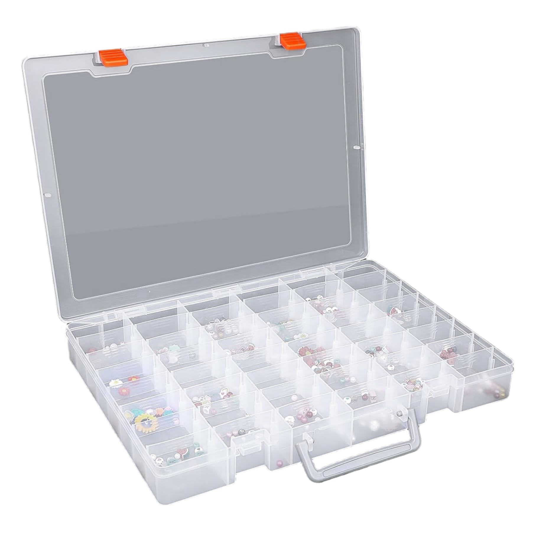 Conteneurs stockage perles transparentes et accessoires d'artisanat pour atelier créatif