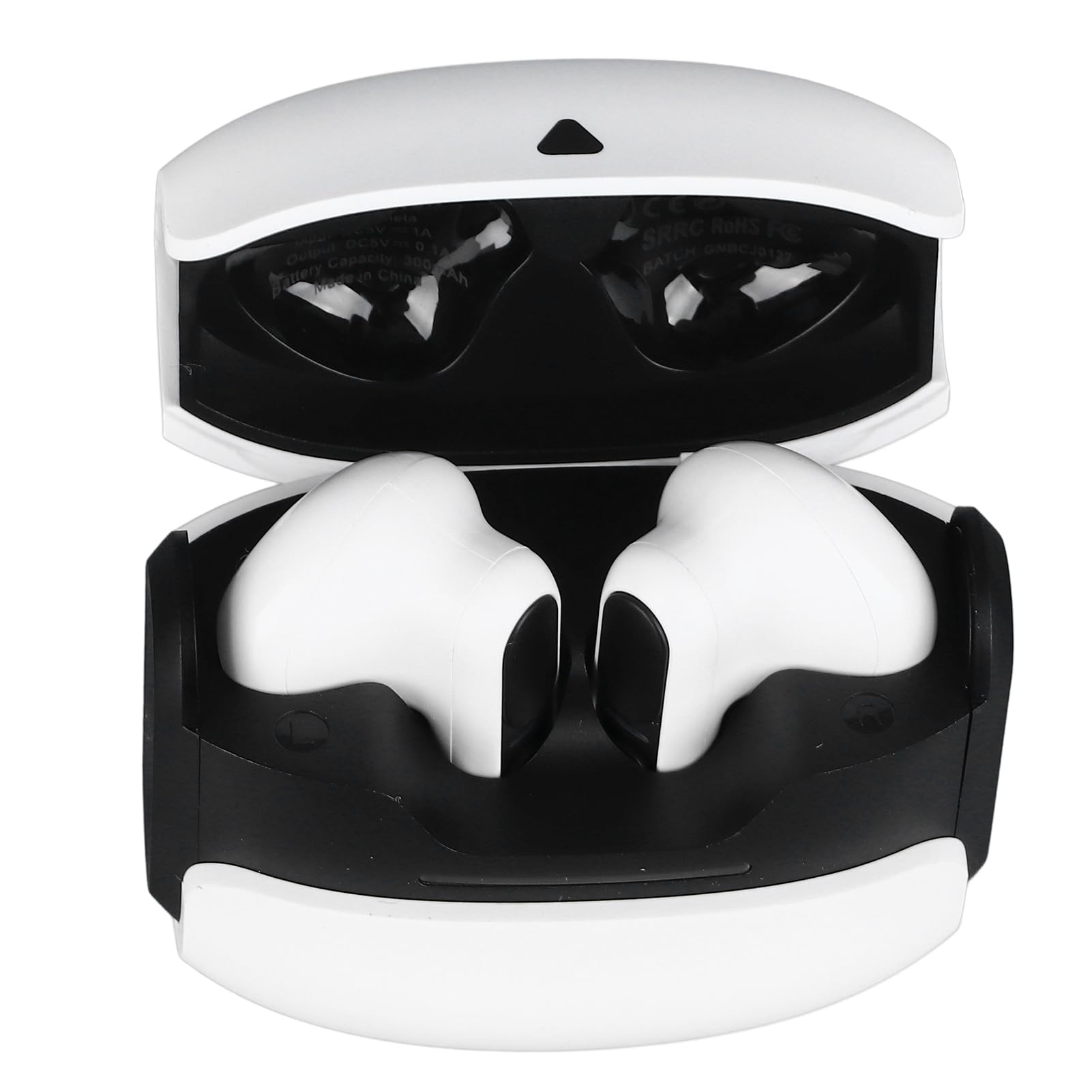 Cuffie Wireless, Auricolari Bluetooth 5.3 a Bassa Latenza Ergonomici con Custodia di Ricarica per Gaming per Tablet (bianco)