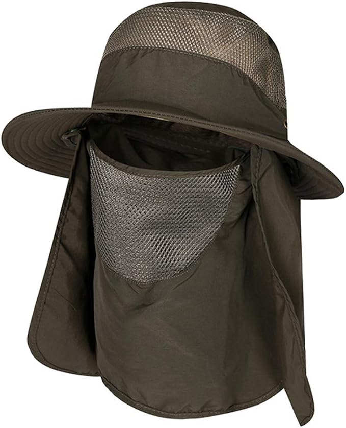 Cappello,Protezione Solare per Berretto da Sole con Protezione Solare  Esterna, Hat Estivo con Maschera per Il Viso Rimovibile e Patta per Il  Collo by Pwtchenty (Army Green) : Amazon.it: Abbigliamento