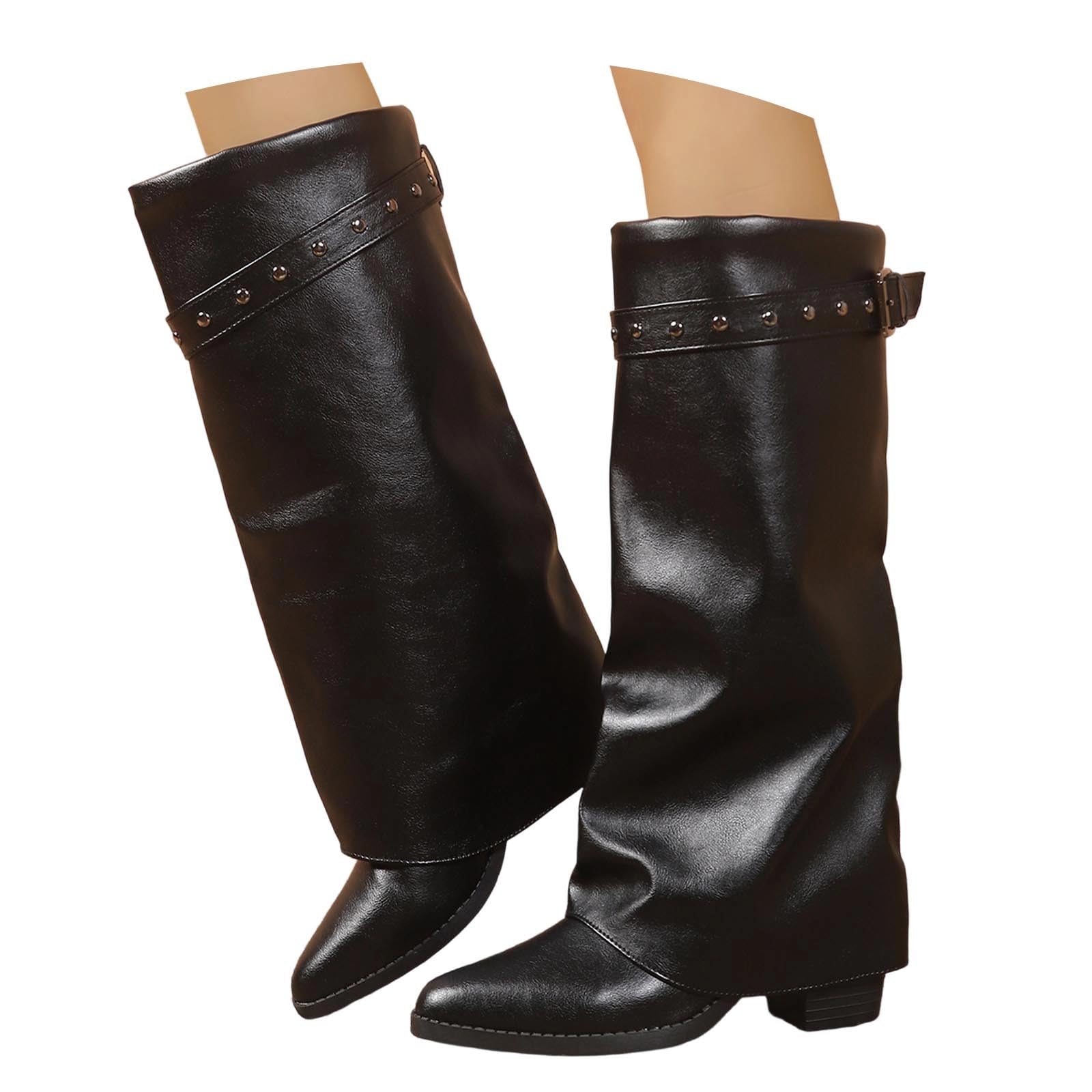 Botas Elegantes de Media caña con Parte Superior Estampada con Flores y caña con Hebilla – Calzado de otoño/tobillero para Mayor Comodidad Diaria