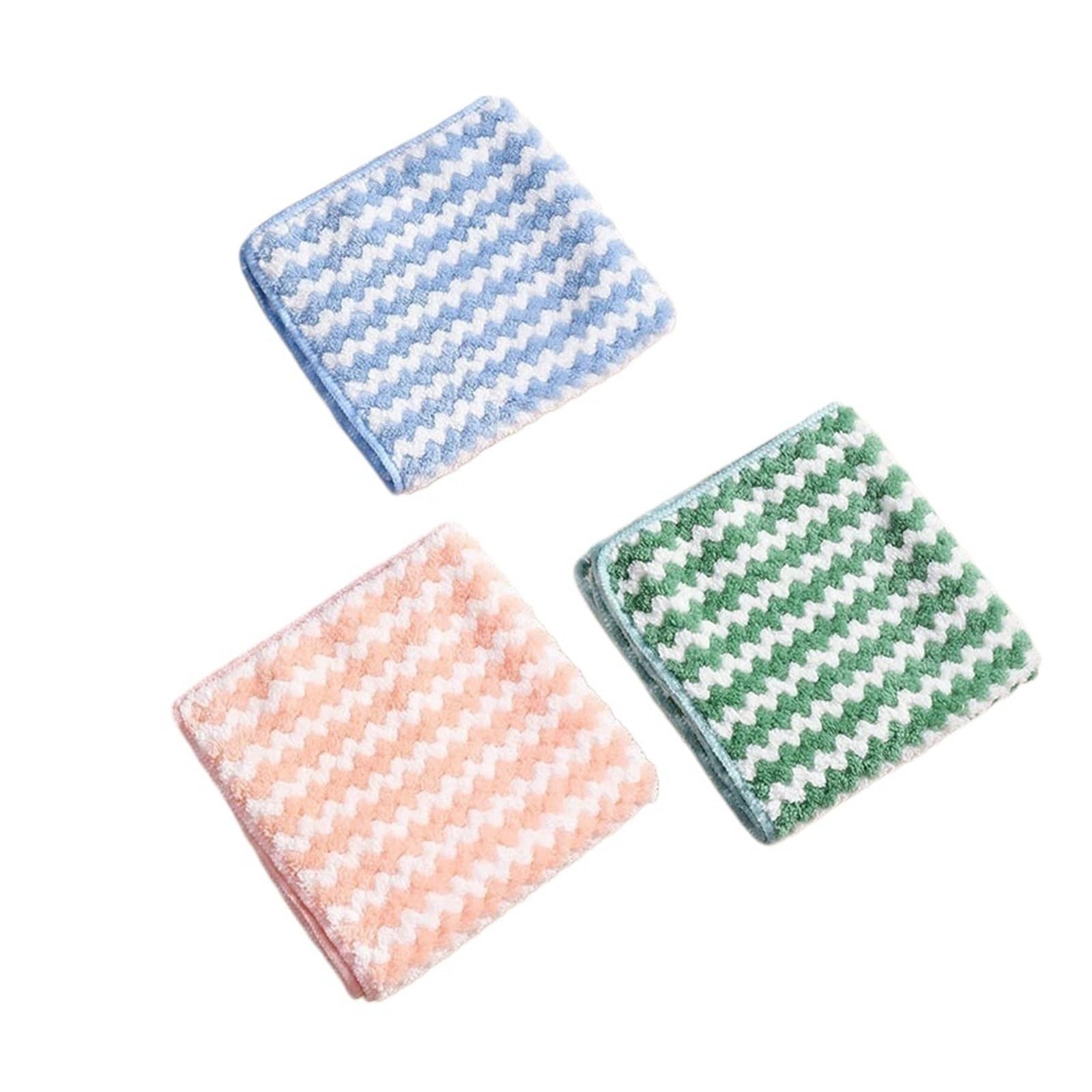 Genérico Paño de Cocina Microfibra, Limpieza Absorbente, Aceite Antiadherente, Trapos, Toallas for el hogar, Herramientas(Random Color 25x25cm,10pcs)