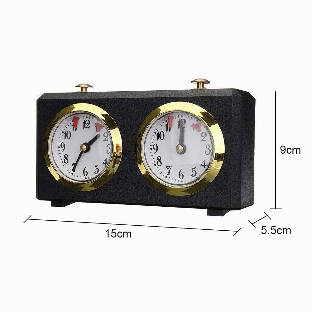 Chess Clock, Horloge d'échecs analogique mécanique de compétition professionnelle, Compte à rebours I-GO Count Up, pour les échecs chinois, Échecs internationaux et I-GO