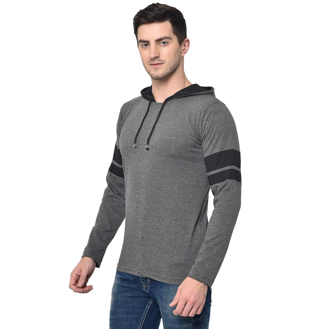 Cotton Blended Regular Fit Full Sleeve Hooded Neck T-Shirts for Men's-T_12_ANT0001-P-P995-image-31