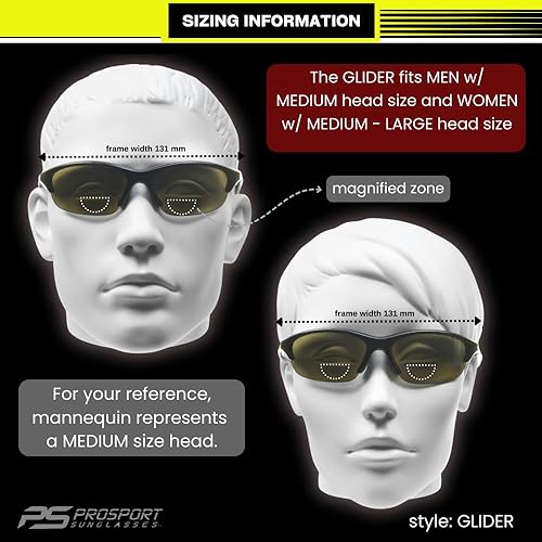 Miniatura 3 de proSPORT Gafas de sol bifocales Lector Seguridad Z87 Tamaño más pequeño Ciclismo Motocicleta Riding