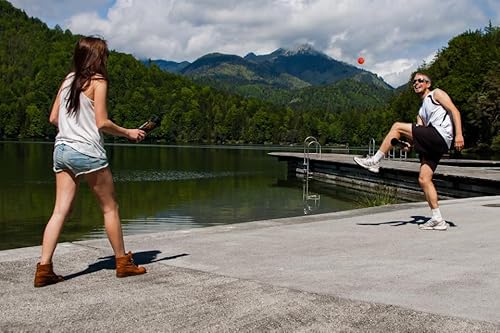 BASSALO Cupball 4er Familien Set - Sport Spiel für Kinder und Erwachsene - 4 Becher, 2 Spielbälle, Spielanleitung