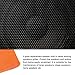Rebower Speaker Grill Cloth Stereo Mesh Fabric Protective Dustproof Cloth, [for Home Speaker Repair] - 19.7 Inch x 63 Inch/Orange