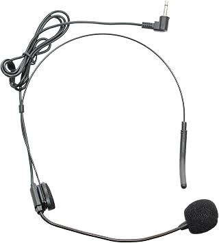 QFX M-309 Wireless Professional Microphone System with Headset & Lapel Microphones, Black