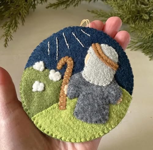 Felt Christmas Nativity Scene Embroidery Kit