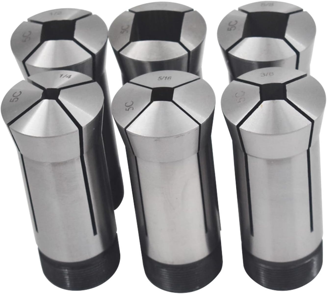 WFLNHB 6pcs 5C Square Collet Set Fit for CNC Milling Lathe Tool