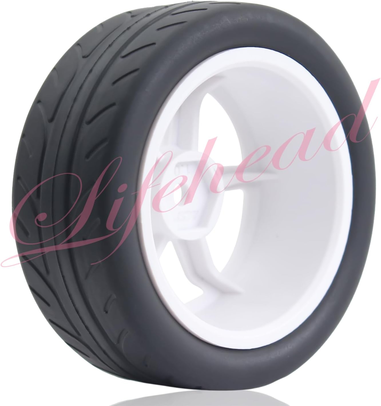 Lifehead 68mm RC On-Road Rally Car Tires and Wheels for 1/10 RC On-Road Touring Drift Car HSP Tamiya XV01 TT01 TT02B HPI Kyosho FAZER MK2 /12mm Hex