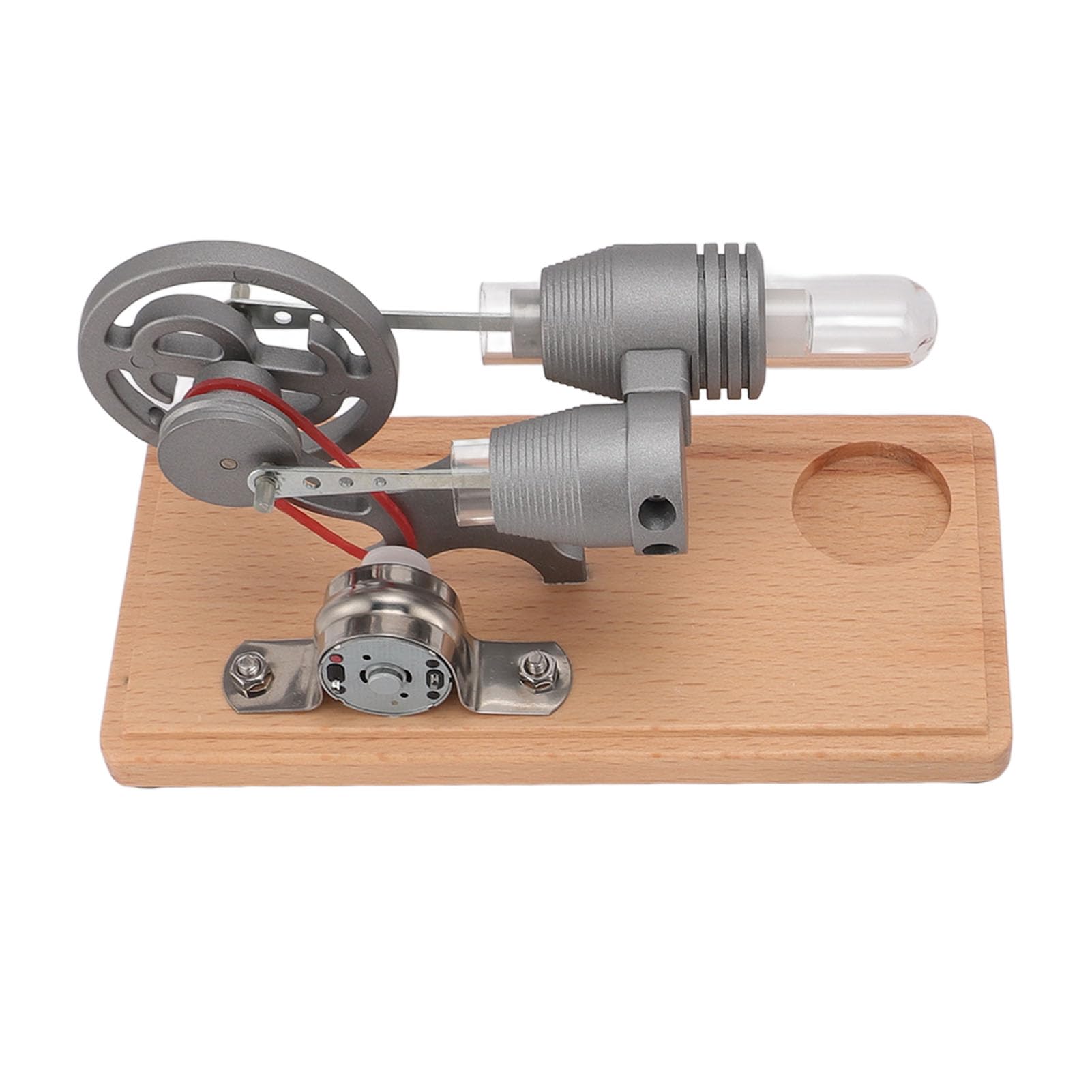 Pssopp Stirling Engine Motor Kit,Hot Air Stirling Engine Kit Mini Stirling Engine Giocattolo con Luce LED Mini Hot Air Stirling Engine Modello Motore Potenza Streaming per Bambini