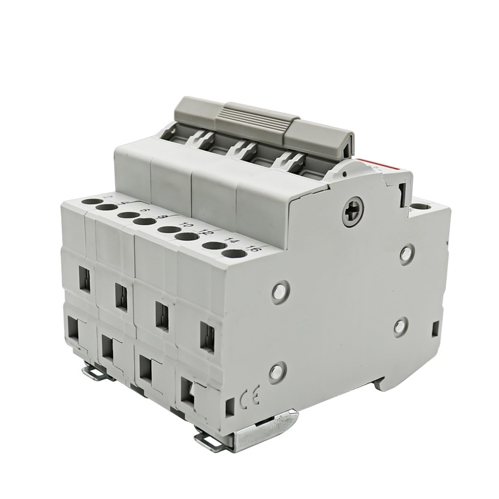Gvbaepieo 40A 1P 2P 3P 4P 63A Mts Dual Power Manual Transfer Interlock Circuit Breaker Din Rail Isolation Switch(,4P)