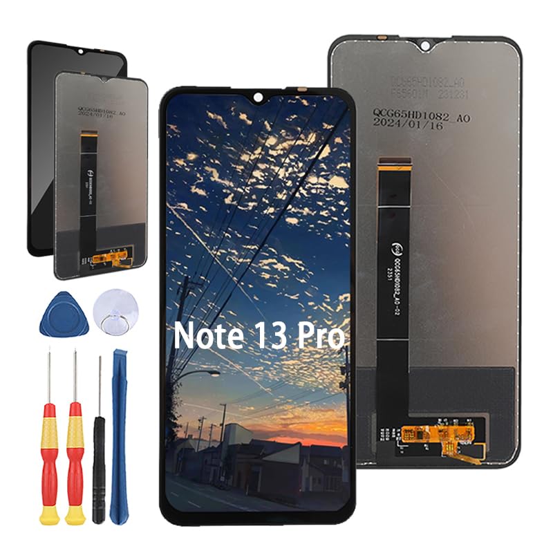 Écran pour Hotwav Note 13 Pro avec dalle LCD et vitre tactile de remplacement