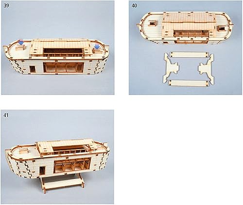 Miniatura 9 de YOUNGMODELER Kit de modelo de madera de escritorio Arca de Noé