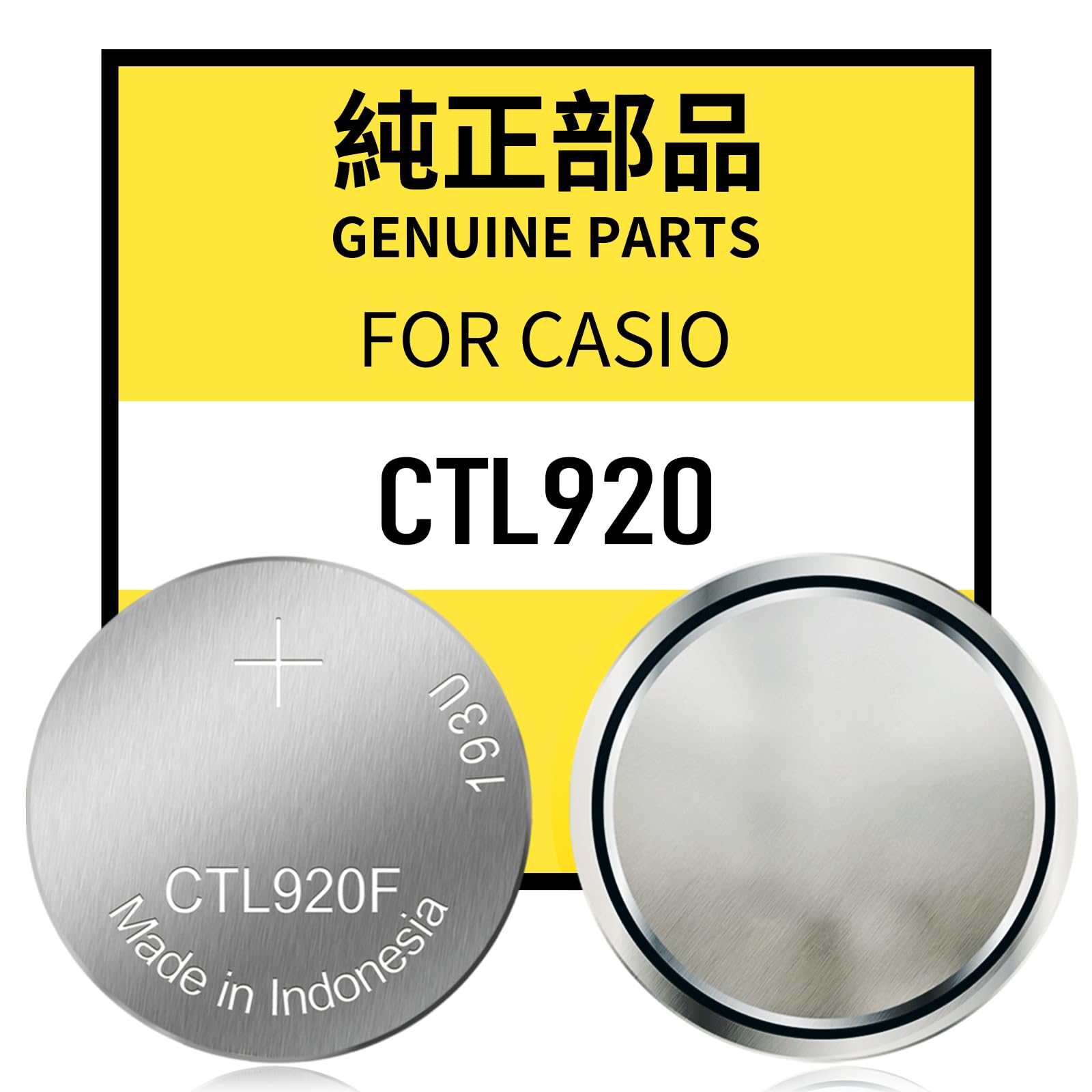 LeeCrynoid CTL920F Original Panasonic Solar Rechargeable Battery for Casio Edifice/Solar Waveceptor Watch – Compatible with Solar-Powered Models(