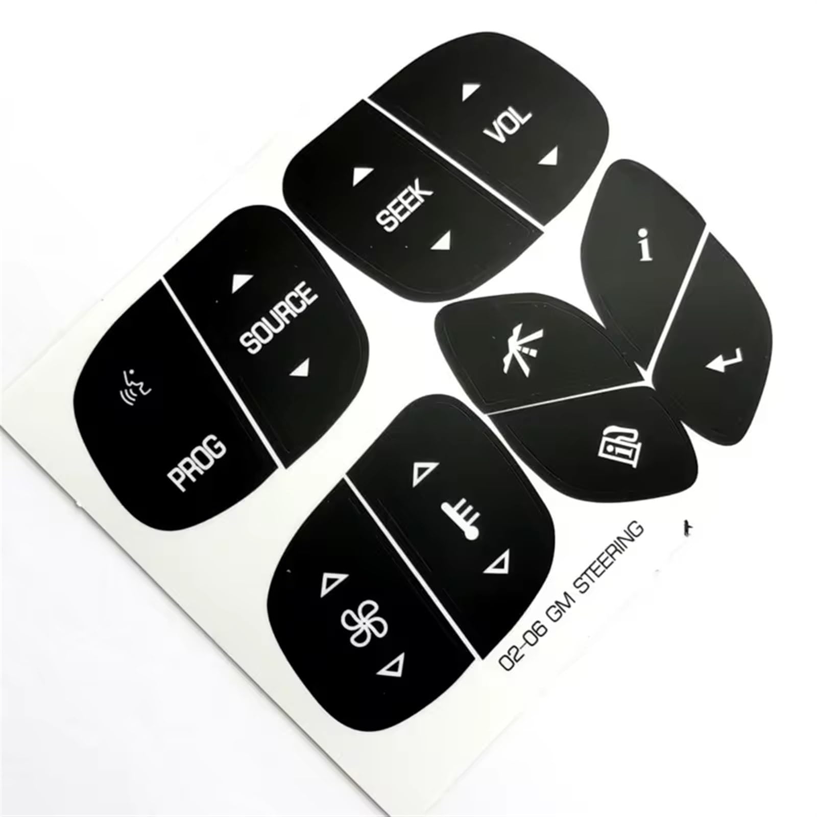 Button Repair Sticker Compatible with Chevrolet for Suburban for 1500 2500 2003 2004 2005 2006 Car Steering Wheel Button Repair Stickers Decals Kit Accessories