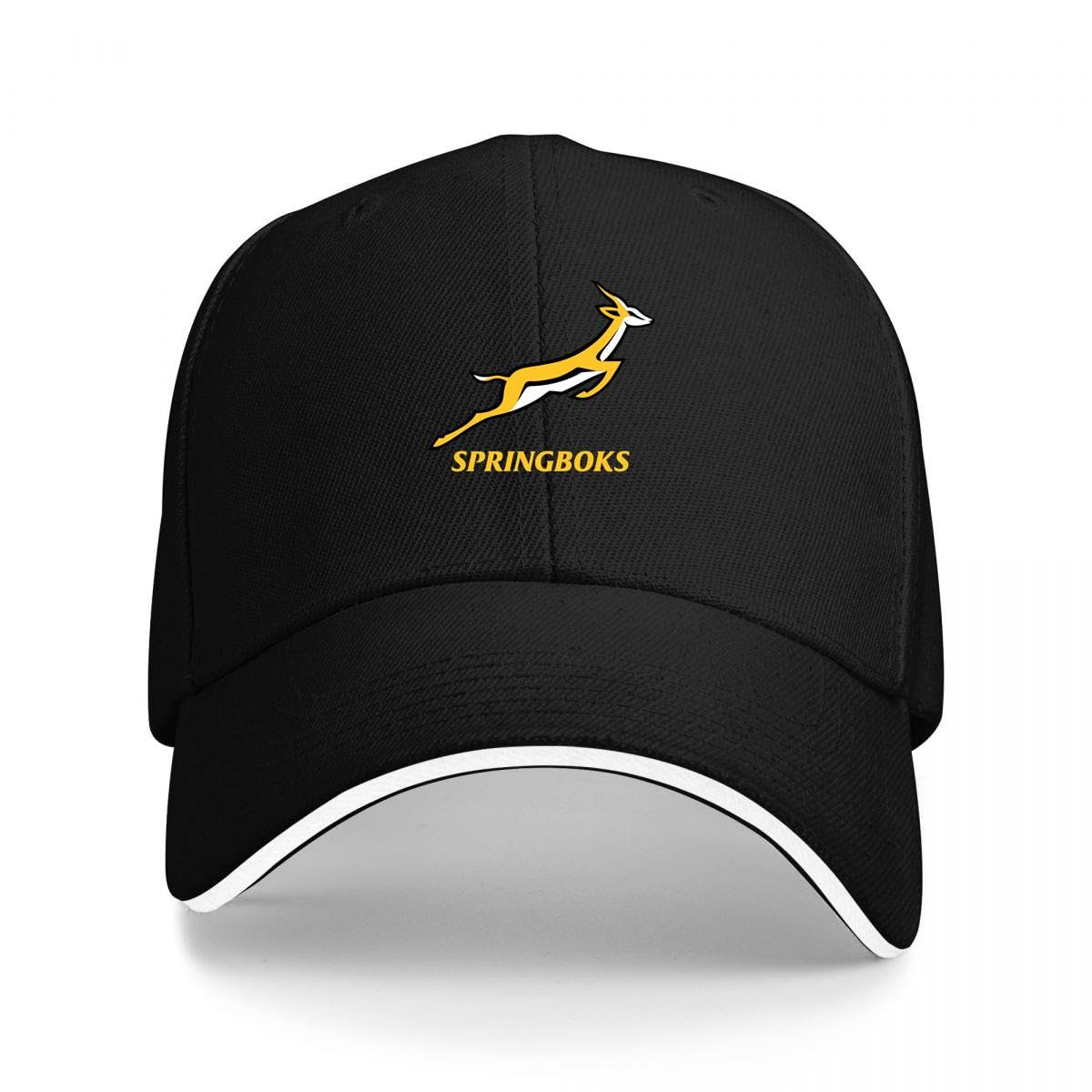 Kunbeqas Unisex Baseball Cap South Africa National Rugby Union Summer Cotton Golf Cap Men Adjustable Baseball Caps Black