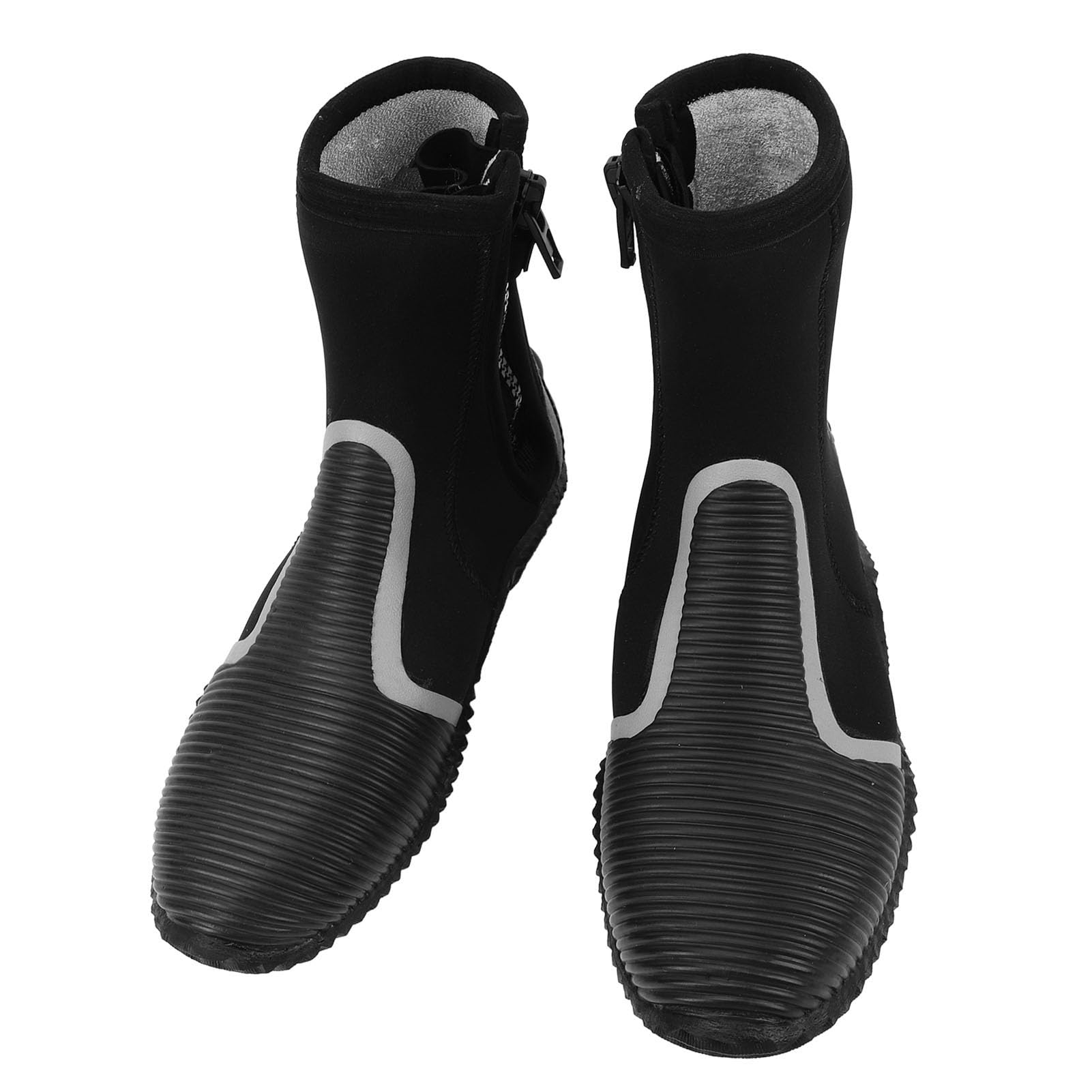 Drfeify Diving Boots, Neoprene Water Boots with Non Slip Sole 5mm Thickened Neoprene Water Shoes for Snorkeling Swimming Surfing (L Size)