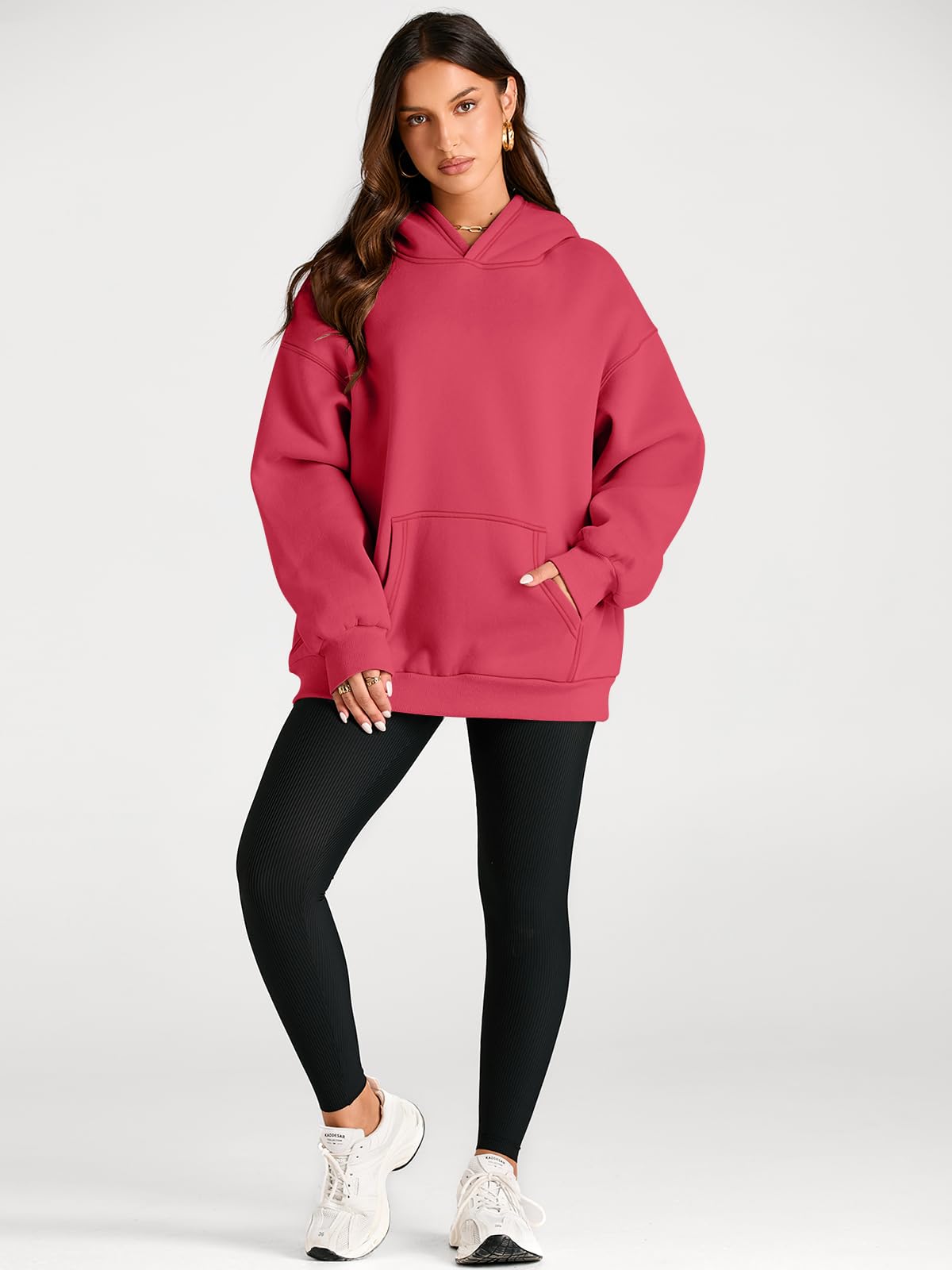 Trendy Queen Womens Oversized Hoodies Fleece Sweatshirts Fall Fashion Pullover Sweaters Winter Clothes