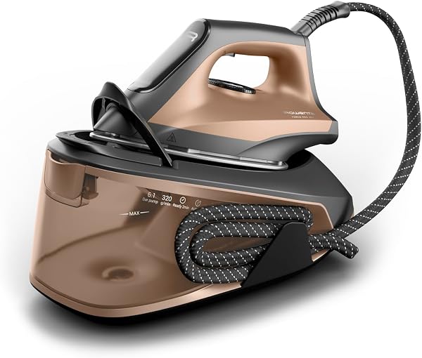 Rowenta Force Pro 300, Centro de planchado, Potencia de 2400 W, 110 g/min de vapor, Golpe de 320 g/min, 6,1 bar, Resultados profesionales, Planchado rápido y eficiente, VR5432F0 - 1