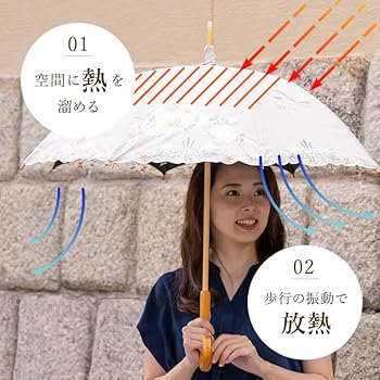 Amazon | [シノワズリーモダン]日傘 女優日傘 プレミアム 花鳥