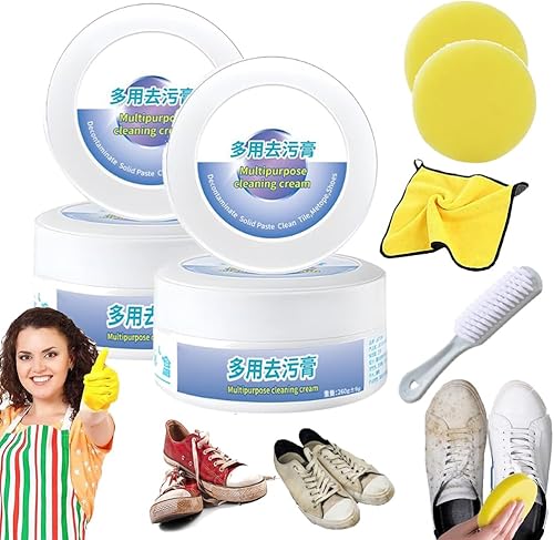 Warn Code - Limpiador multiusos, removedor de manchas de molécula pequeña, crema de limpieza multiusos Warncode, crema multifuncional de limpieza y