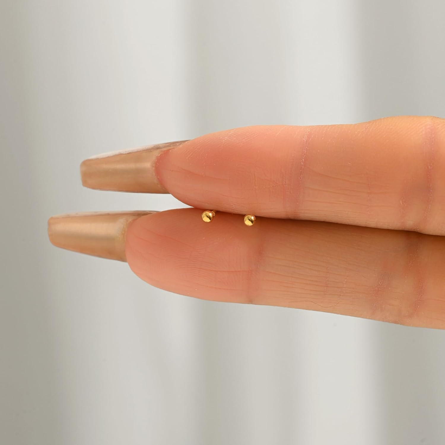 Gold Studs Earrings for Women 18K Gold Plated 2mm 3mm 4mm 5mm Ball Earrings Simple Stainless Steel Hypoallergenic Round Ball Studs Earring Jewelry - Image 4