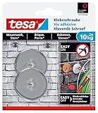 Tesa adhesivas Tornillo para muros y piedra, potencia de sujecin 10 kg, 2 unidades, 77909-00000-00