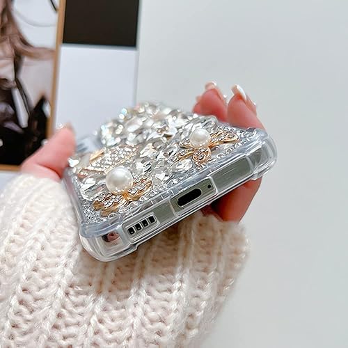 Miniatura 3 de Funda de lujo para Galaxy S21 Ultra para mujer, funda brillante para Galaxy S21 Ultra, funda con piedras brillantes con purpurina para Samsung S21