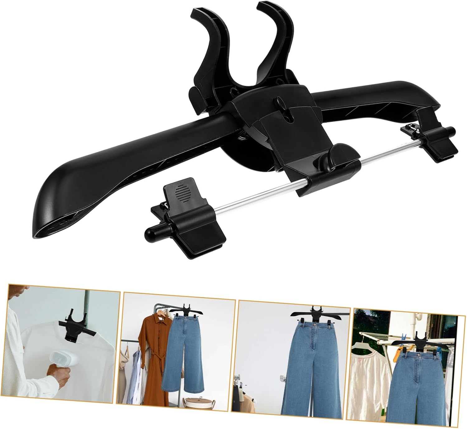Folding U Shape Plastic Hanger for Garment Steamer Accessories