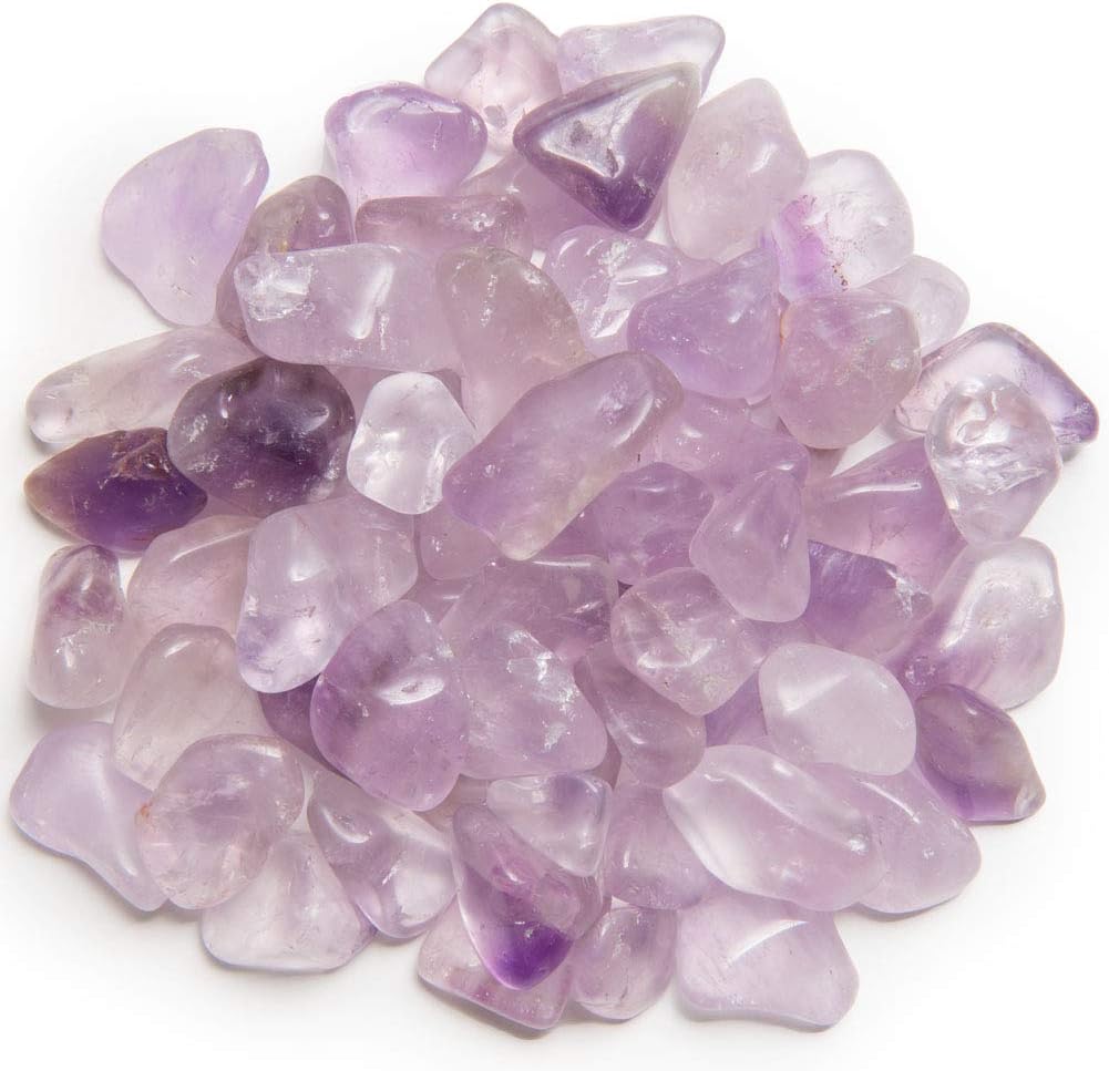 3 lbs of Extra Small Amethyst B Grade Stones from Brazil - Tumbled Rocks Perfect for Art, Crafts, Reiki, Wicca and Wire Wrapping!