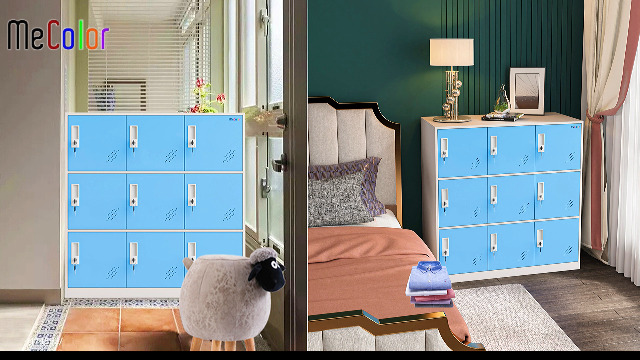 Amazon.com: MECOLOR 9 Door Bedroom Furniture,Metal Locker with