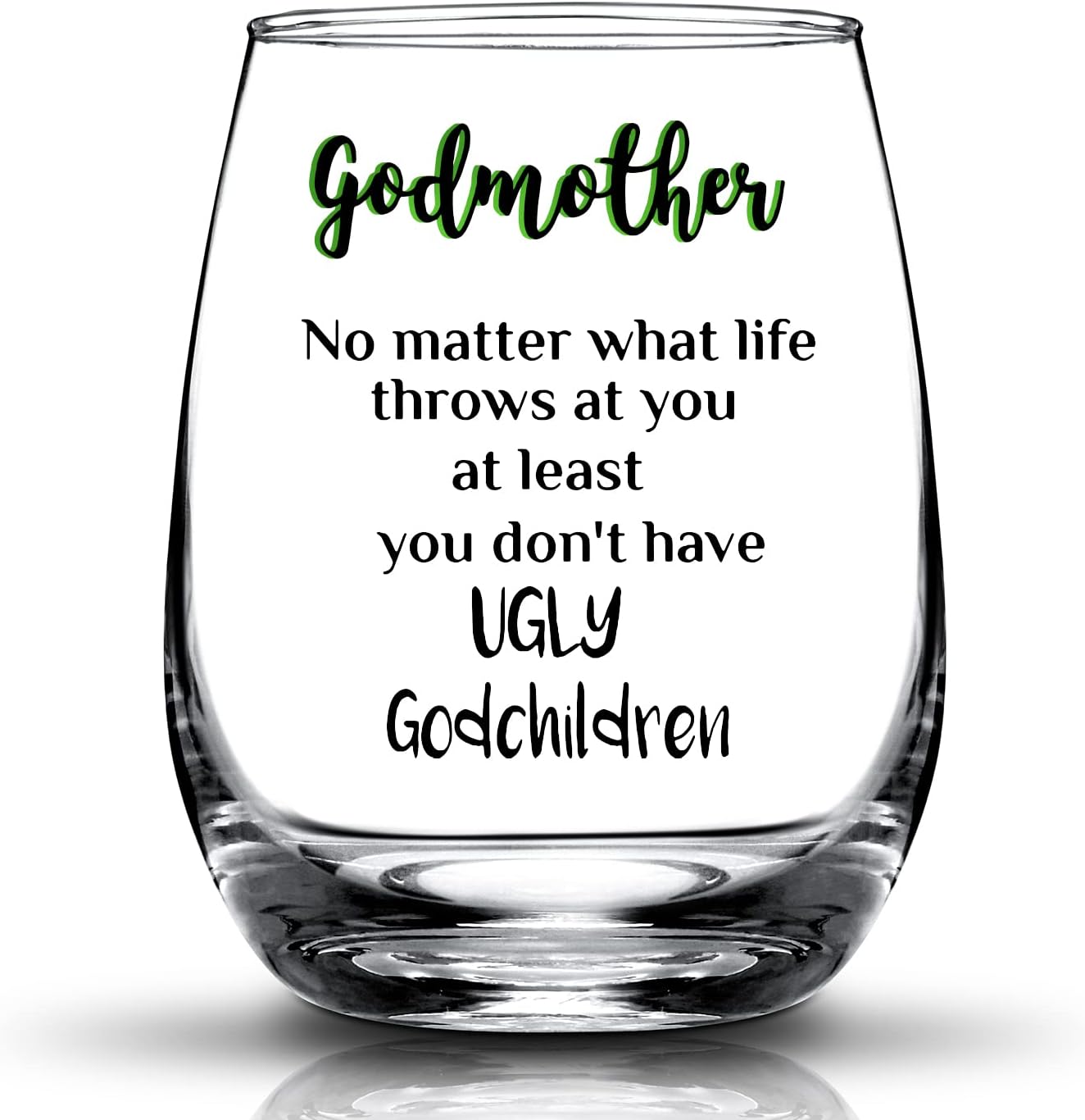 JERIO Gifts for Godmom,Godmother Gifts from Godson Godgaughter 15oz Wine Glass- Birthday,Christmas,Mother's Gift for Godmother