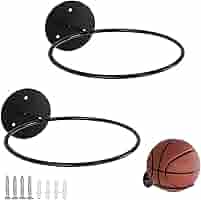 Supporto Da Parete Per Palloni - 4 Pezzi In Metallo Per Basket, Calcio, Volley - Foto 4