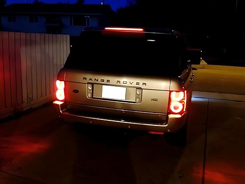 Miniatura 4 de iJDMTOY OEM-Spec - Conjunto de barra de luz de freno para techo trasero con lente ahumada oscura LED de montaje alto compatible con Land Rover Range