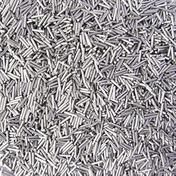 2 LB Stainless Steel Tumbling Media Pins - 0.047" Diameter, 0.255" Length