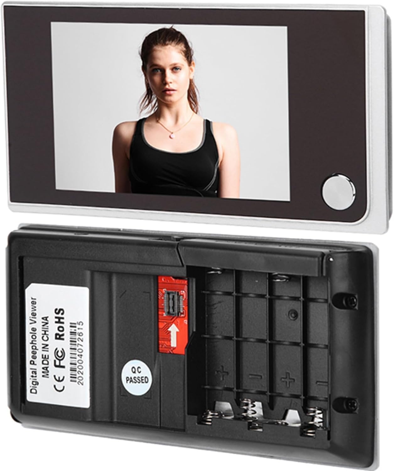 3.5 Inch LCD Peephole Camera 120 Degree Wide Angle Home Security Door Viewer Includes Screws Bracket