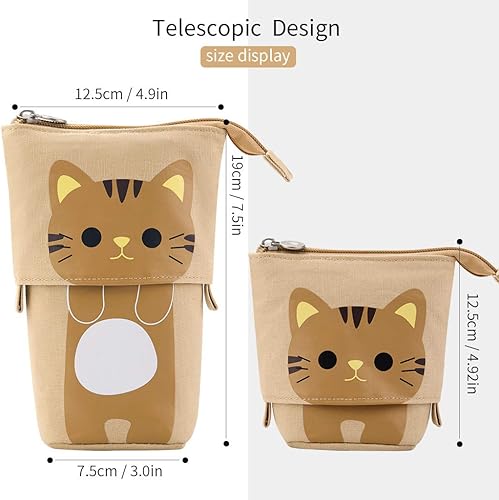 Vista 25 de EASTHILL Estuche para lápices de gran capacidad, organizador de caja de almacenamiento grande para diario de balas